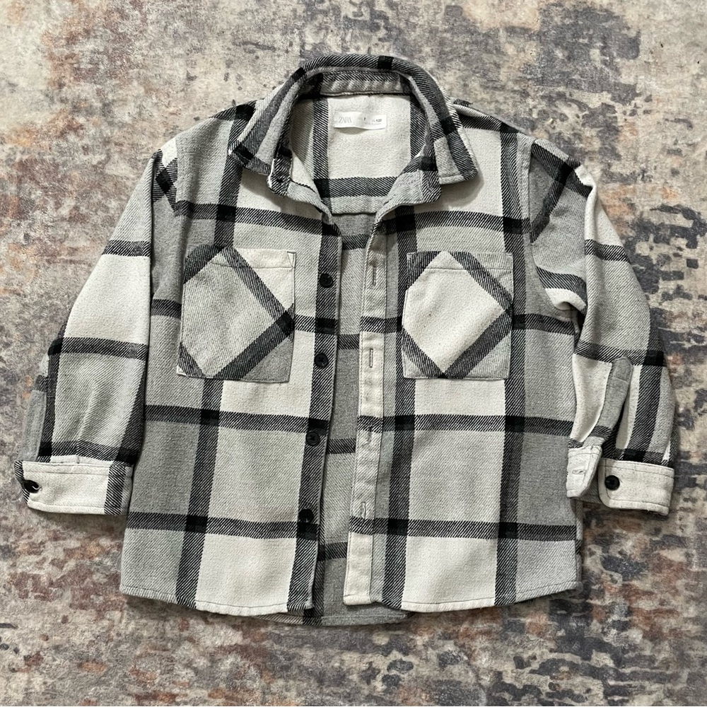 Zara Kids Plaid Shacket